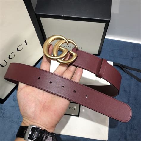 burgundy gucci belt